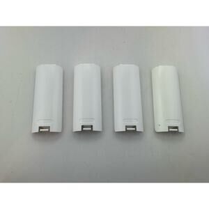 4 Nintendo Wii Battery Covers Back Door Cover Controller Wii U Remote White
